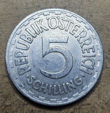 1952 Austria 5 Five Schilling - Austrian Coin - Aluminum - World Coin - Europe 