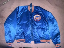 New York Mets 1990  s Chalk Line Satin Bomber Jacket Men  s XXL Nice Rare Vintage