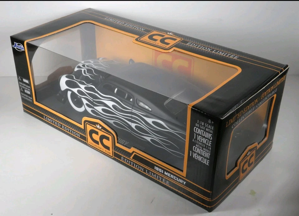 Jada Dub City CC 51 Mercury 1/18 plano negro con llamas SUPER RARO Y MUY BUEN ESTADO Foto 2 de 3