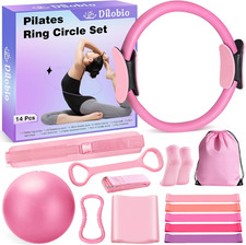 Pilates Kit, Home Pilates Essentials Kit for Women, Pilates Equipment Ring and B