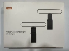 Video Conference Lighting Kit, Dual LED Lights for Live Streaming Computer Light