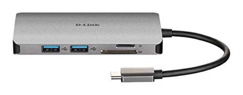 (TG. USB-C) D-Link DUB-M810 Hub USB di Tipo C 8 in 1, Adattatore USB C con HDMI