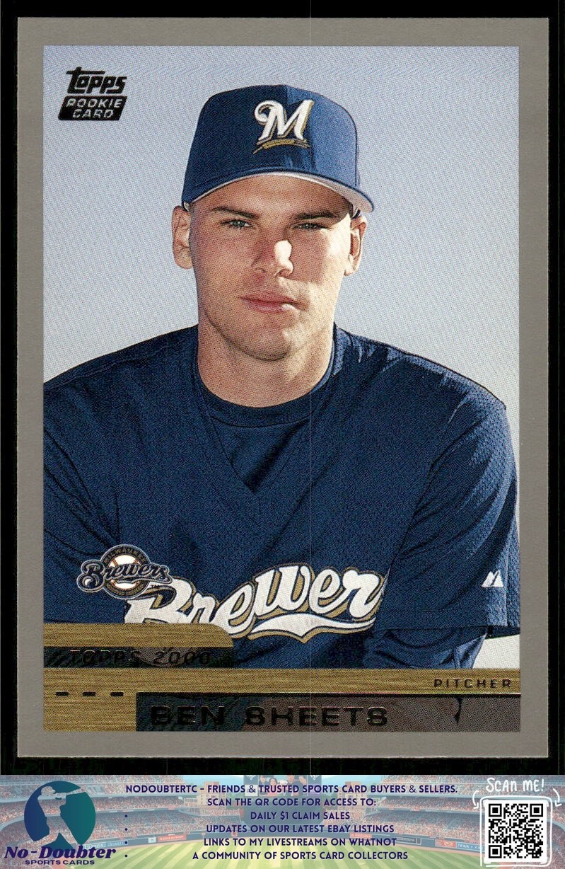 2000 Topps Traded & Rookies #T10 Ben Sheets Milwaukee Brewers 00TT