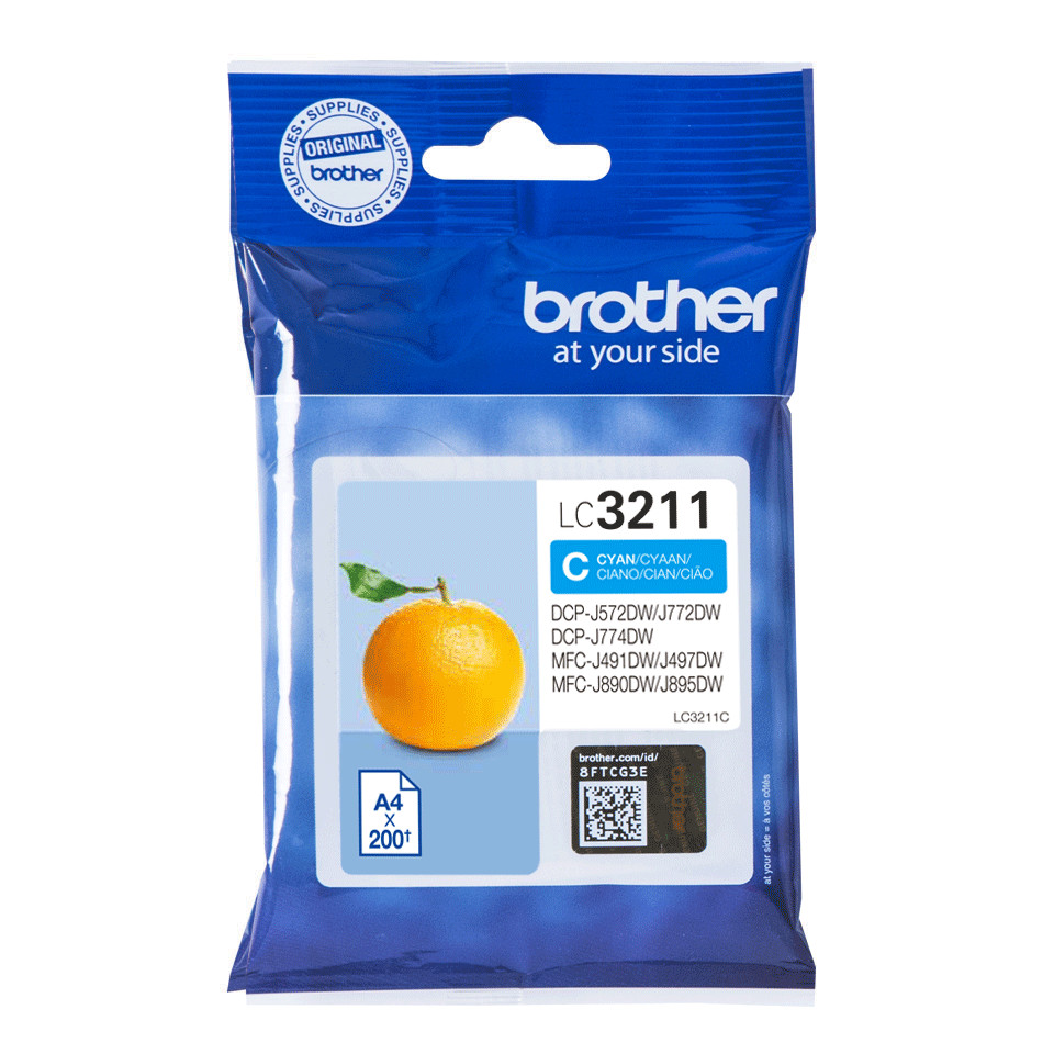 Genuine Brother LC3211C Ink Cartridge for MFC-J890DW J895DW / DCP-J772DW, J774DW