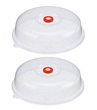 Japanese Microwave Plate Covers Easy Grip Splatter Guard Lid With Steam Vent