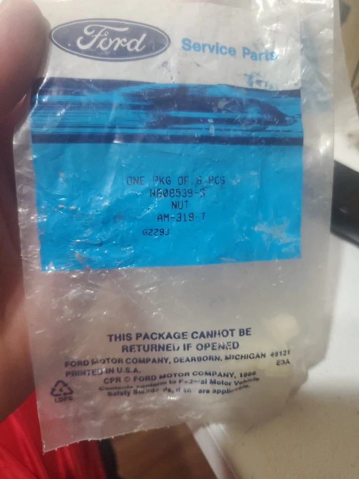 E-350 Super Duty 2008-2025 consola superior tuerca de retención OEM FORD N808539-S X4 Foto 2 de 2