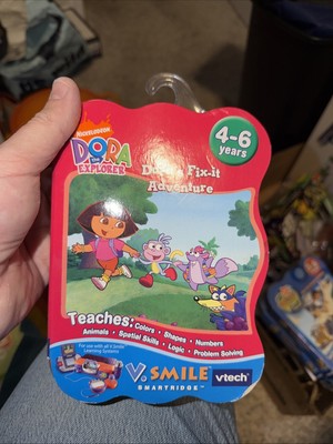 Vtech V.Smile Smartridge- Dora's Fix-It Adventure-Teaches Colors, Shapes, NEW!