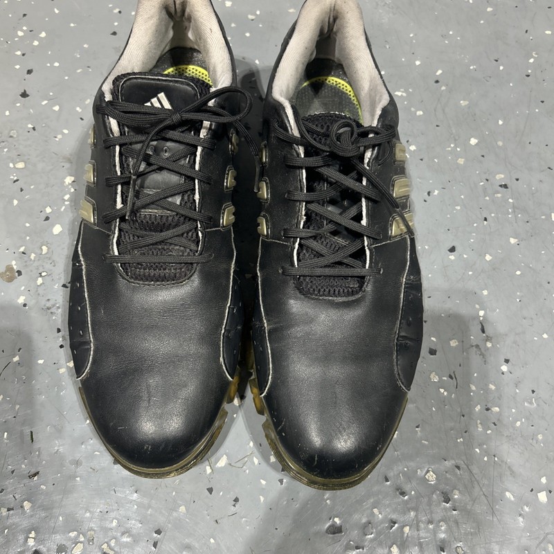 Adidas Powerband 2.0 Golf Shoes Leather Black #791003  Men’s Sz 11
