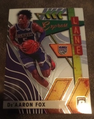 2019-20 Panini Donruss Optic - Express Lane DeAaron Fox #19 Sacramento Kings 