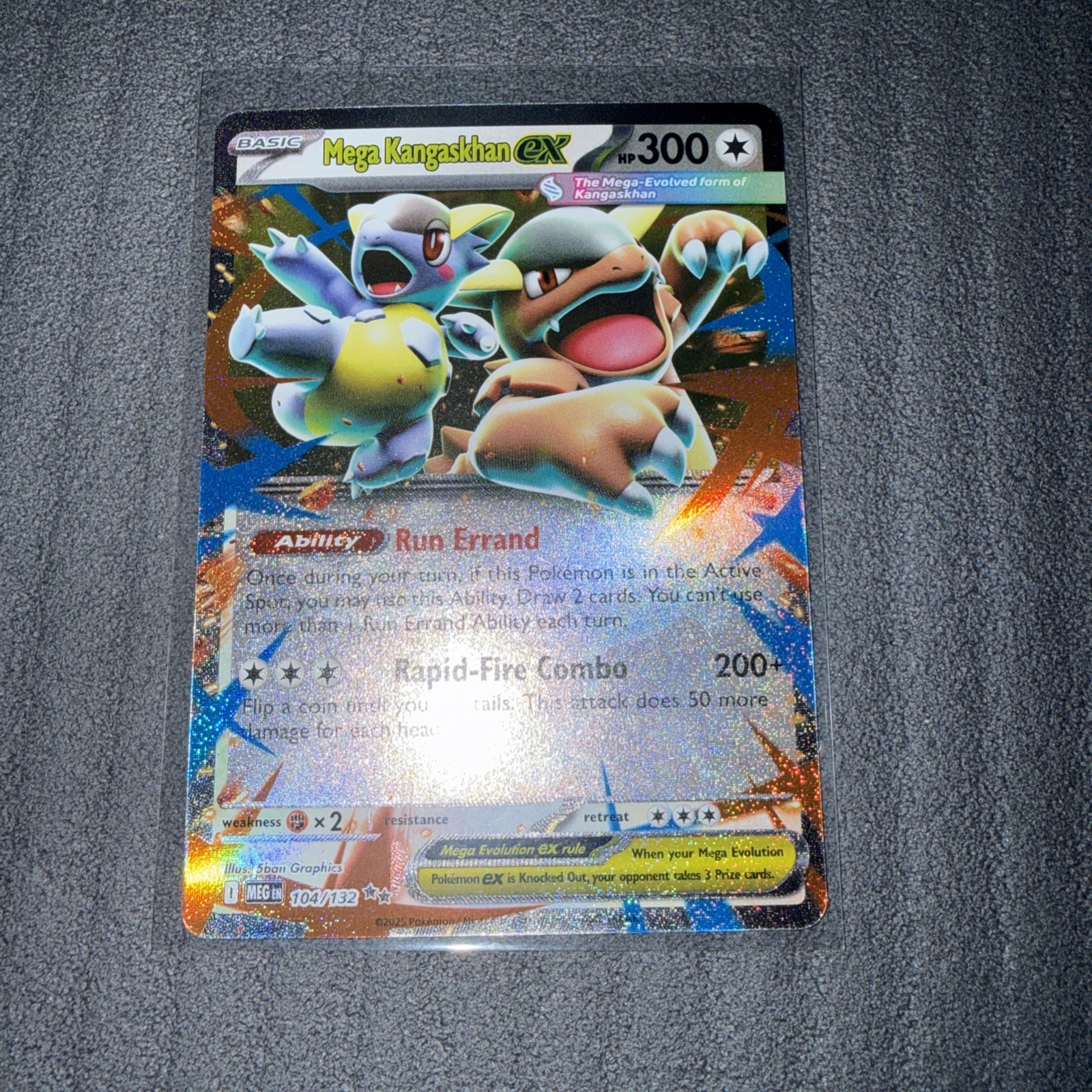 Mega Kangaskhan ex Double Rare ME01: Mega Evolution 104/132 NMHolofoil