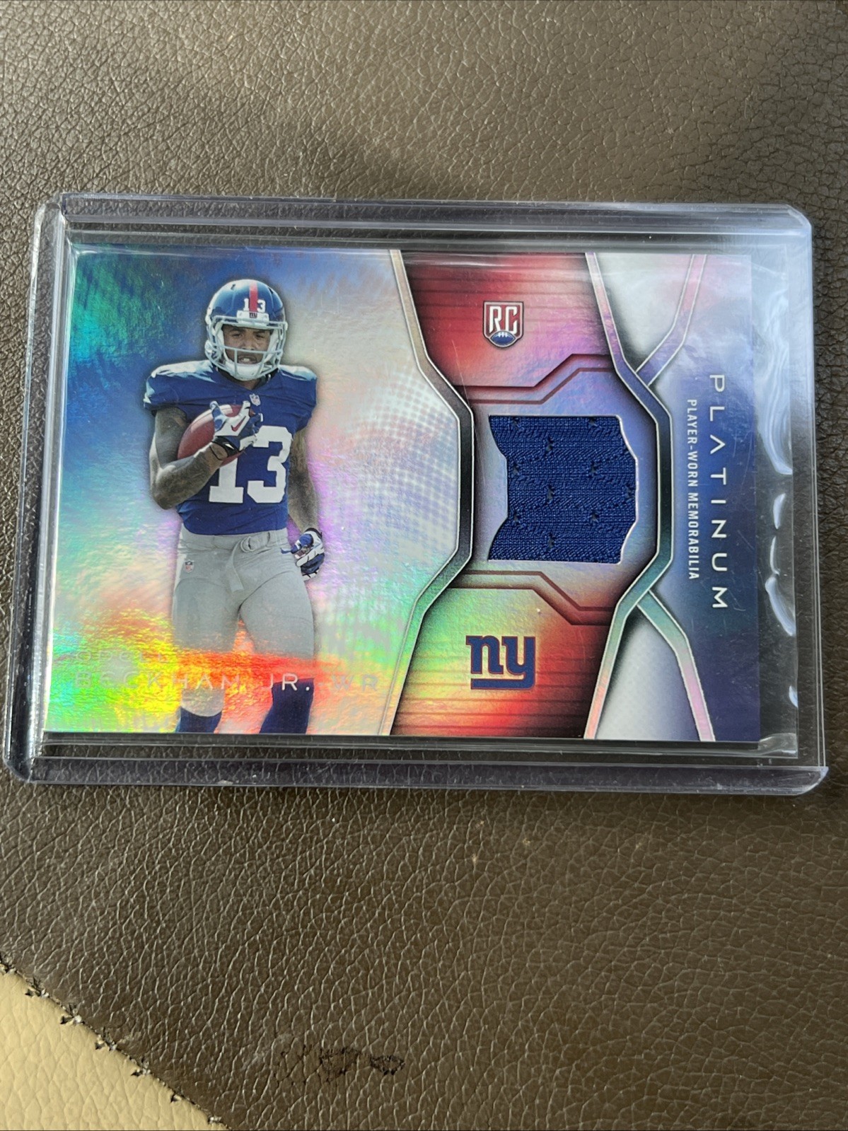 Odell Beckham Jr. Topps Platinum Rookie Relics #PRROB Base