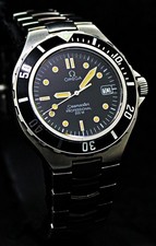 Vintage Omega Seamaster Prebond Black Dial 200M Swiss Watch