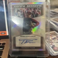 2022 Panini Prizm Draft Picks - Signing Sessions Thomas Farr #SS-TF (AU, RC)