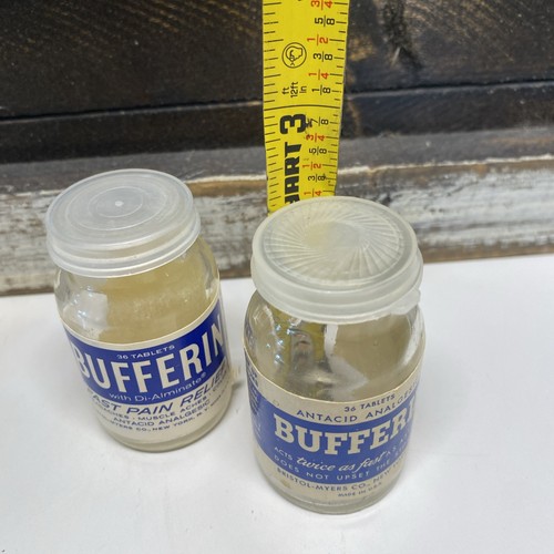 2 alte Pufferin Glasflaschen kindersichere Deckel - Bild 14 von 15