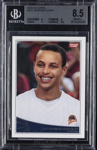 2009 TOPPS #321 STEPHEN CURRY ROOKIE RC BGS 8.5