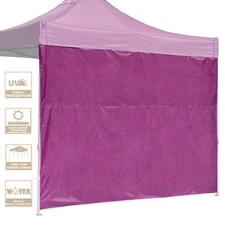 InstaHibit Sidewall Block Out UV50+ Fit 10x10Ft Pop up Canopy 1 Piece Patio