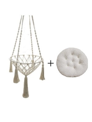 Macrame Cat Hammock Hanging Cat Bed Indoor Pet Swing Basket