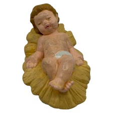 Vintage Nativity Baby Jesus Figurine Christmas Holiday Manger Scene