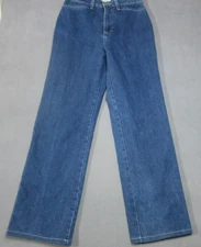 French Dressing Jeans Womens 6 Blue Stretch 27x29 Classic Pockets Zip Fly