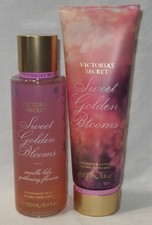 Victoria's Secret Fragrance Mist  Lotion Set Lot of 2 SWEET GOLDEN BLOOMS