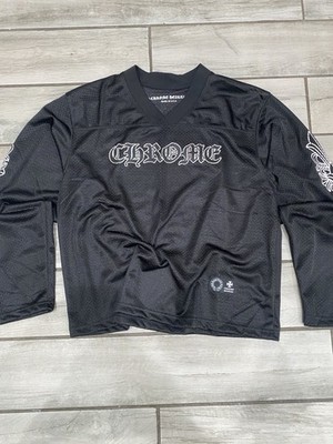 Chrome Hearts Long Sleeve Black Jersey CH Gothic Cross Size M | eBay
