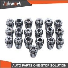 Labwork 19 Pack ER16 1/8"-23/64" Spring Collet Set For CNC Milling Lathe Tool