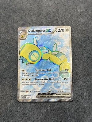 Pokémon TCG Dudunsparce EX 178/159 Journey Together Set Near Mint