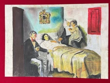 Pablo Picasso Drawing (Handmade) Very well preserved antique paper