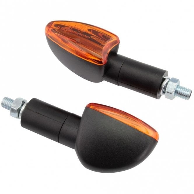 Bike It - Mini Spear Indicators - Amber Lens / Long Stem