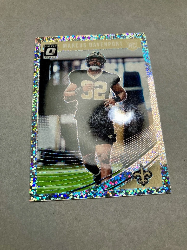 2018 MARCUS DAVENPORT Donruss Optic RC Card# 106 White Sparkle - Image 3 of 3