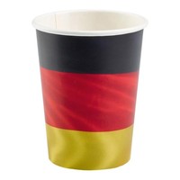 Papierbecher Deutschland 500Ml 6 StüCk Pappbecher 0,5L Becher Em Wm Deko