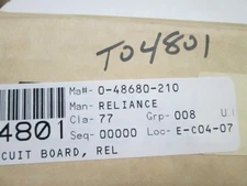 RELIANCE ELECTRIC BASE DRIVER BOARD 0-48680-210  NSMP