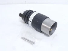 251088 New-No Box; Hubbell HBL7765C Locking Plug; 50A; 3 Pole; 600VAC/125VDC