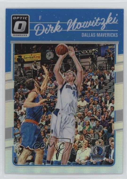 2016-17 Panini Donruss Optic Holo Silver Prizm Dirk Nowitzki #77 HOF