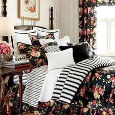 Ralph Lauren CHAPS ISABELLA Floral 4pc Duvet Cover Shams  Bedskirt Set   King