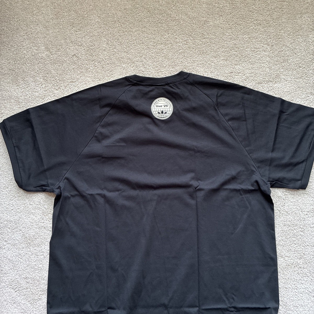 Adidas Originals Men's X Oasis TOUR 3-Stripes Tee Black 2XL XXL