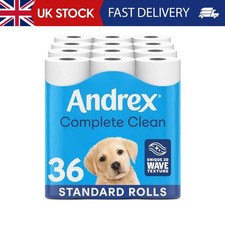 Andrex Complete Clean Toilet Roll 36 Rolls (Previously Andrex Classic Clean Toil
