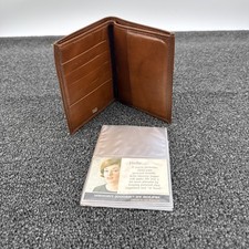 Vintage ROLFS Leather Cowhide Light Brown Wallet Men s Bi-fold 5x4in