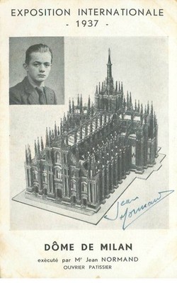 INTERNATIONALE AUSSTELLUNG 1937 Dom von Mailand ausgeführt von Herrn Normand (geöffnet