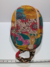 WorldFinds Kantha Mini Backpack Quilted Patchwork Boho Travel Bag Handmade Style