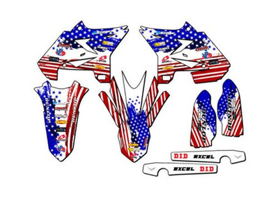 2008-2014 Für UFO Restyle YZ 125 Mercia USA Senge Grafiken Set Kompatibel
