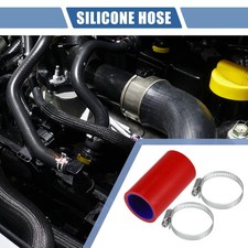 1 Set 35mm 1.38 Id 76mm 2.99 Length 0 Red Blue Car Silicone Hose W Clamps