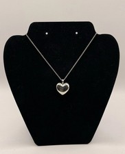 Pandora .925 Sterling Silver Heart Locket Pendant 34” .925 Chain Link Necklace