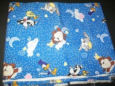 VTG 1998 Warner Bros. Looney Tunes Fabric Remnant Cotton Sewing Crafts 2yds