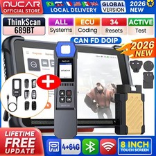 ThinkScan 689BT TKEY101 Car Key Programmer Bidirectional OBD2 Scanner TPMS Tool