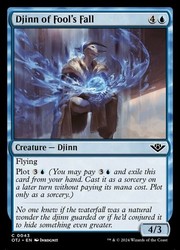 Djinn of Fool's Fall 43 Outlaws of Thunder Junction Magic: The Gathering Common