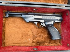 Vintage Daisy Air Pisto l Break Barrel BB Gu n Model 188 with case and BBs