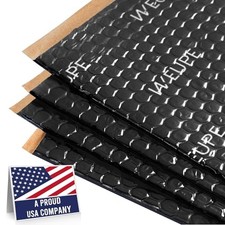 Sound Deadening Mat for Cars, 50 mil 10 sqft, Butyl Automotive Black - 10 sq ft