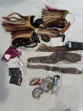 Beauty LOT 100% Human Hair Extensions & Tools *Mix of NEW & Preowned Items READ