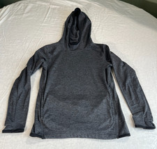 Old Navy Kids Active Hoodie S 6-7 Kangaroo Pocket Go-Dry Thumb Holes Gray